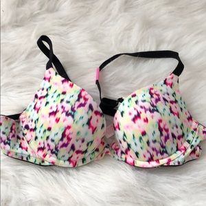 PINK push up multicolored bra !